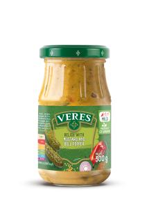 Relish with mustard and bell pepper