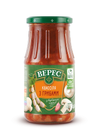 Квасоля з грибами