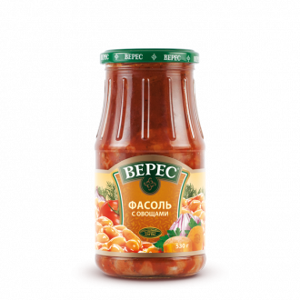 Baked beans with vegetables