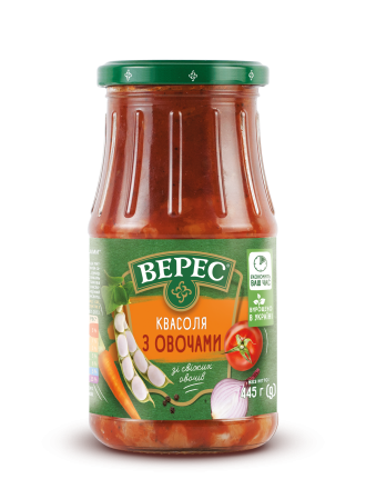 Baked beans with vegetables