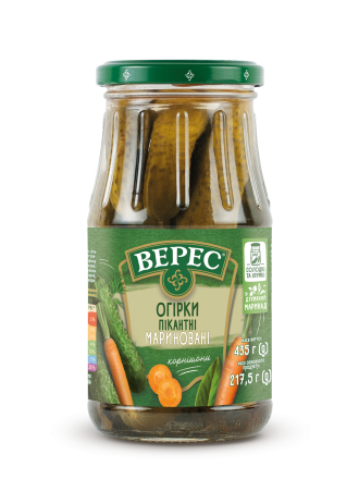 Pickled sweet cornichons