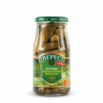 Огірки мариновані пікантні