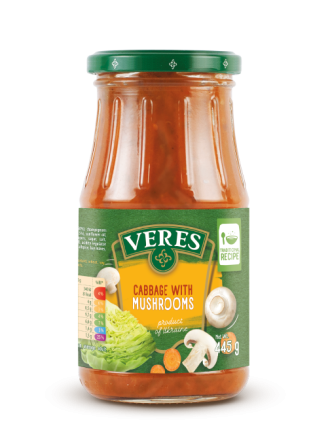 Закуска капуста тушкована з грибами