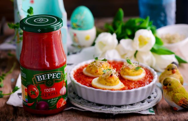 Easter Eggs Baked in Salsa